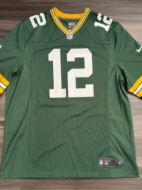 Green Bay Packers Aaron Rodgers #12 NFL on field game jersey men’s XL